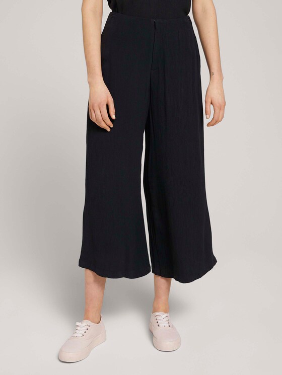 Fließende Culotte Hose - Frauen - deep black Fließende Culotte Hose - Frauen - deep black - 1 - TOM TAILOR Denim