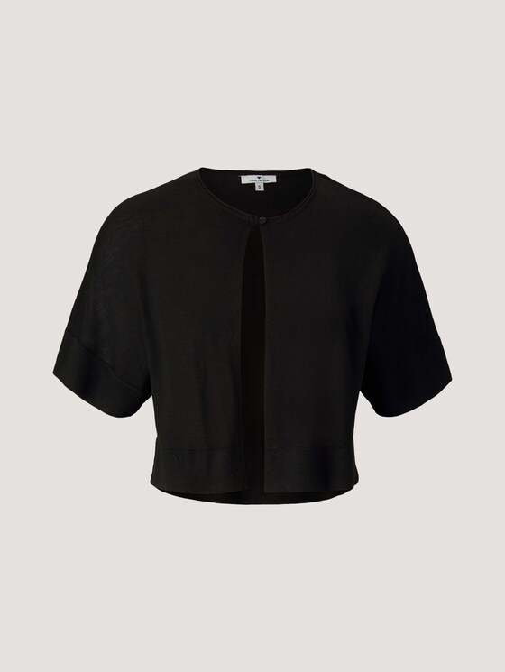 Kurzer Bolero mit Knopf - Frauen - deep black Kurzer Bolero mit Knopf - Frauen - deep black - 7 - TOM TAILOR