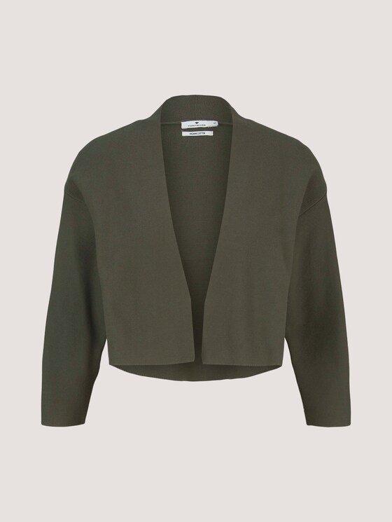 Kort katoenen vest - Vrouwen - Grape Leaf Green Kort katoenen vest - Vrouwen - Grape Leaf Green - 7 - TOM TAILOR