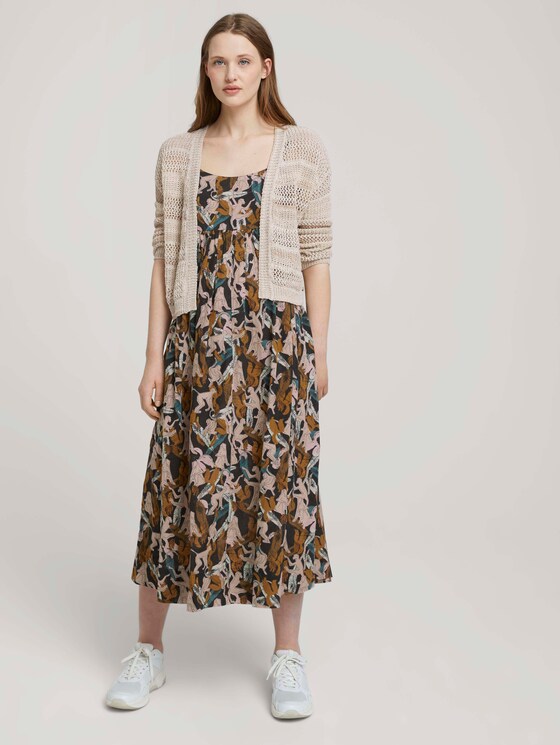 Gemustertes Midikleid mit Bio-Baumwolle - Frauen - abstract monkey print Gemustertes Midikleid mit Bio-Baumwolle - Frauen - abstract monkey print - 3 - TOM TAILOR Denim
