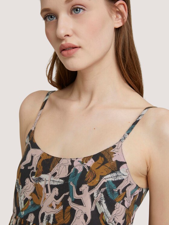 Gemustertes Midikleid mit Bio-Baumwolle - Frauen - abstract monkey print Gemustertes Midikleid mit Bio-Baumwolle - Frauen - abstract monkey print - 9 - TOM TAILOR Denim