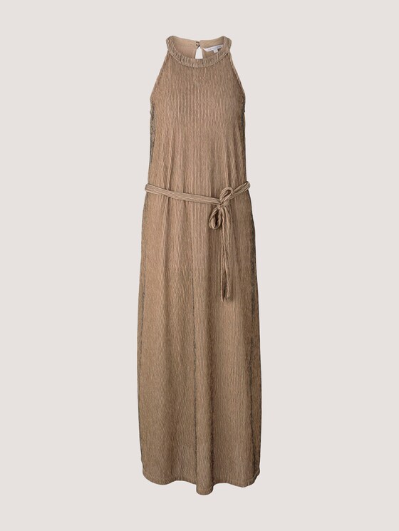 Gestreiftes Neckholder Maxikleid - Frauen - beige black structured stripe Gestreiftes Neckholder Maxikleid - Frauen - beige black structured stripe - 7 - TOM TAILOR Denim