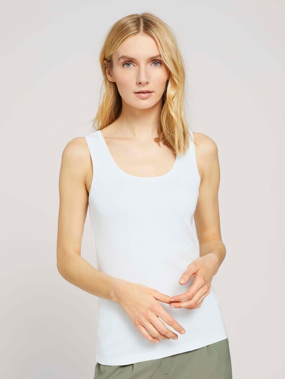Basic Top - Frauen - Whisper White Basic Top - Frauen - Whisper White - 1 - TOM TAILOR