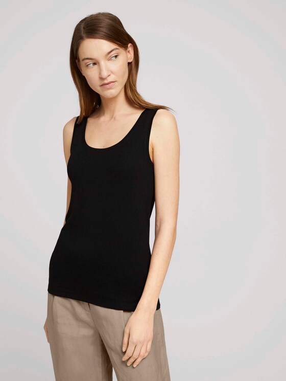 Basic Top - Frauen - deep black Basic Top - Frauen - deep black - 1 - TOM TAILOR