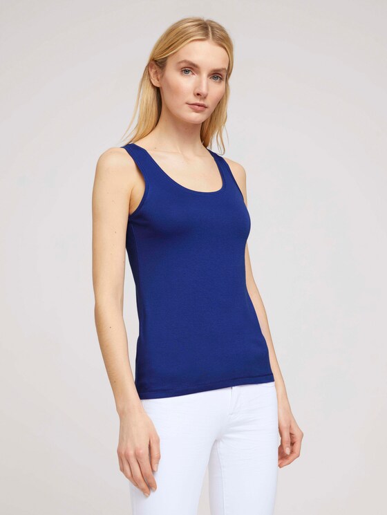 Basic Top - Frauen - anemone blue Basic Top - Frauen - anemone blue - 1 - TOM TAILOR
