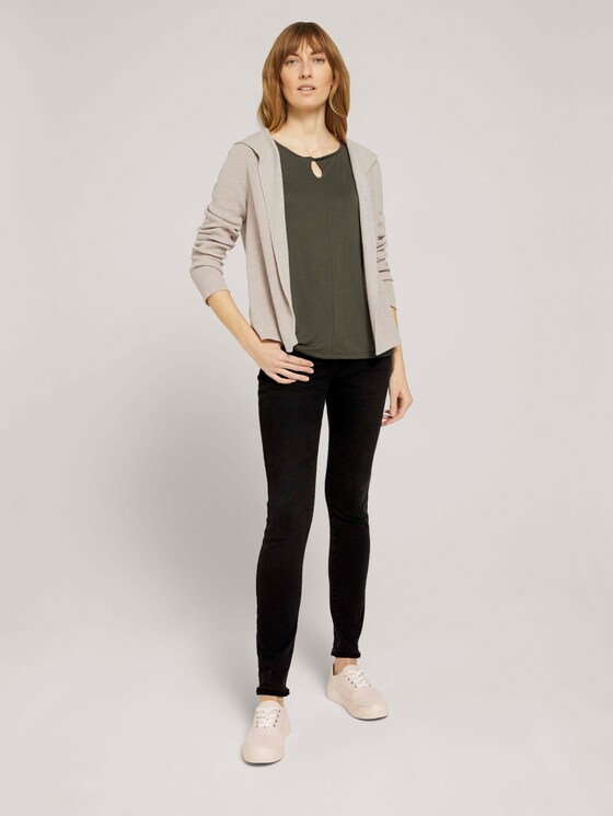 T-Shirt mit Knotendetail - Frauen - Grape Leaf Green T-Shirt mit Knotendetail - Frauen - Grape Leaf Green - 3 - TOM TAILOR