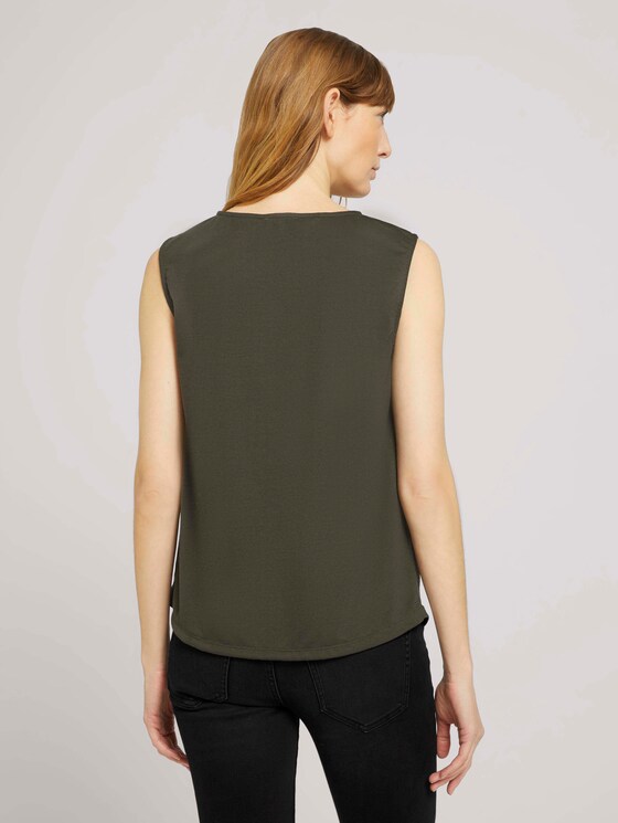 Top mit Strukturmuster - Frauen - Grape Leaf Green Top mit Strukturmuster - Frauen - Grape Leaf Green - 2 - TOM TAILOR