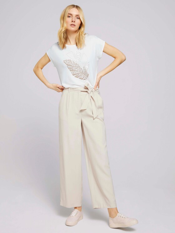Print T-Shirt mit LENZING™ ECOVERO™ - Frauen - Whisper White Print T-Shirt mit LENZING™ ECOVERO™ - Frauen - Whisper White - 3 - TOM TAILOR