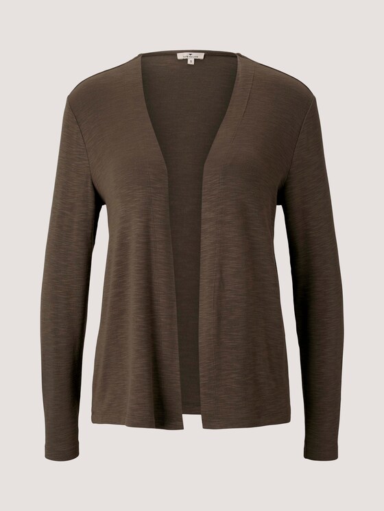 Basic Shirt Cardigan - Frauen - Grape Leaf Green Basic Shirt Cardigan - Frauen - Grape Leaf Green - 7 - TOM TAILOR