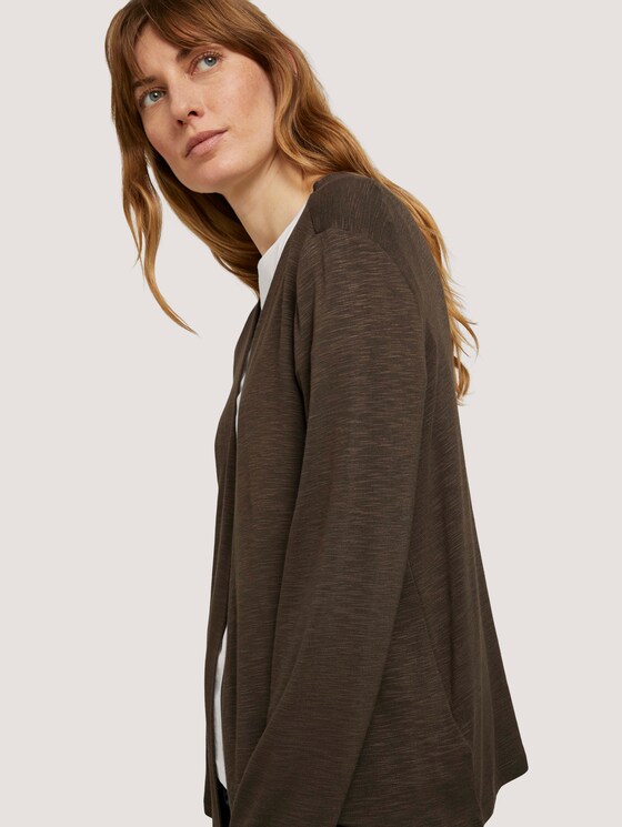 Basic Shirt Cardigan - Frauen - Grape Leaf Green Basic Shirt Cardigan - Frauen - Grape Leaf Green - 9 - TOM TAILOR