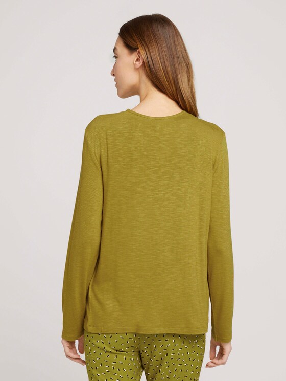 Basic Shirt Cardigan - Frauen - gecko green Basic Shirt Cardigan - Frauen - gecko green - 2 - TOM TAILOR