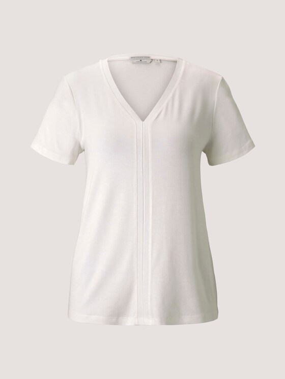 T-Shirt mit LENZING™ ECOVERO™ - Frauen - Whisper White T-Shirt mit LENZING™ ECOVERO™ - Frauen - Whisper White - 7 - TOM TAILOR