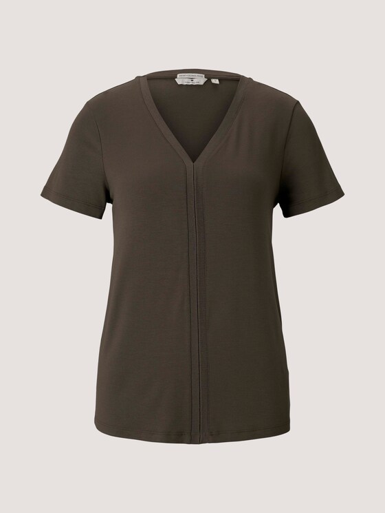 T-Shirt mit LENZING™ ECOVERO™ - Frauen - Grape Leaf Green T-Shirt mit LENZING™ ECOVERO™ - Frauen - Grape Leaf Green - 7 - TOM TAILOR