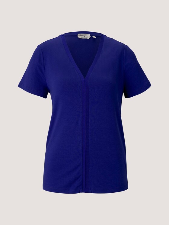 T-Shirt mit LENZING™ ECOVERO™ - Frauen - anemone blue T-Shirt mit LENZING™ ECOVERO™ - Frauen - anemone blue - 7 - TOM TAILOR