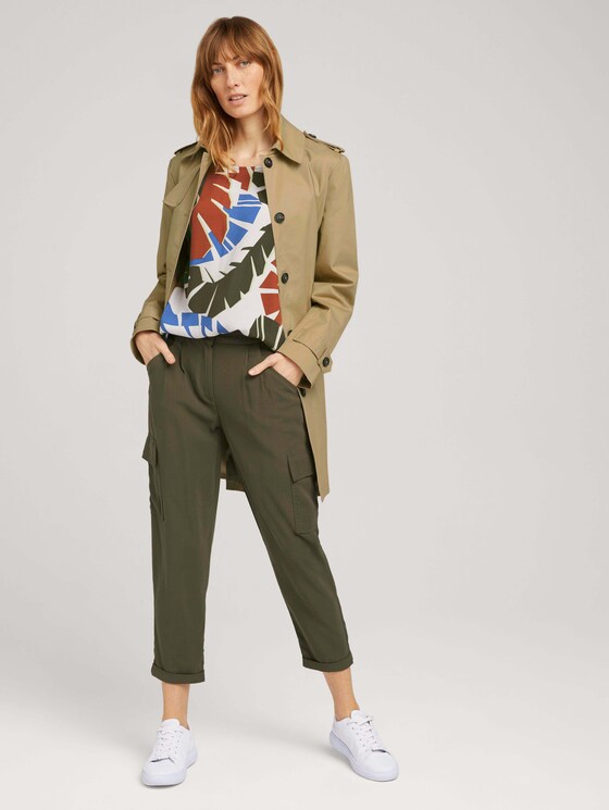 Palmen T-Shirt mit Print - Frauen - Grape Leaf Green Palmen T-Shirt mit Print - Frauen - Grape Leaf Green - 3 - TOM TAILOR