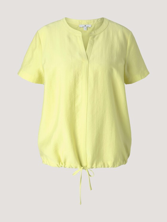T-Shirt mit TENCEL™ und Tunnelzug - Frauen - celery ice T-Shirt mit TENCEL™ und Tunnelzug - Frauen - celery ice - 7 - TOM TAILOR