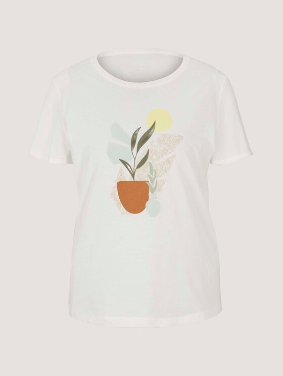 T-shirt met print - Vrouwen - Whisper White T-shirt met print - Vrouwen - Whisper White - 7 - TOM TAILOR