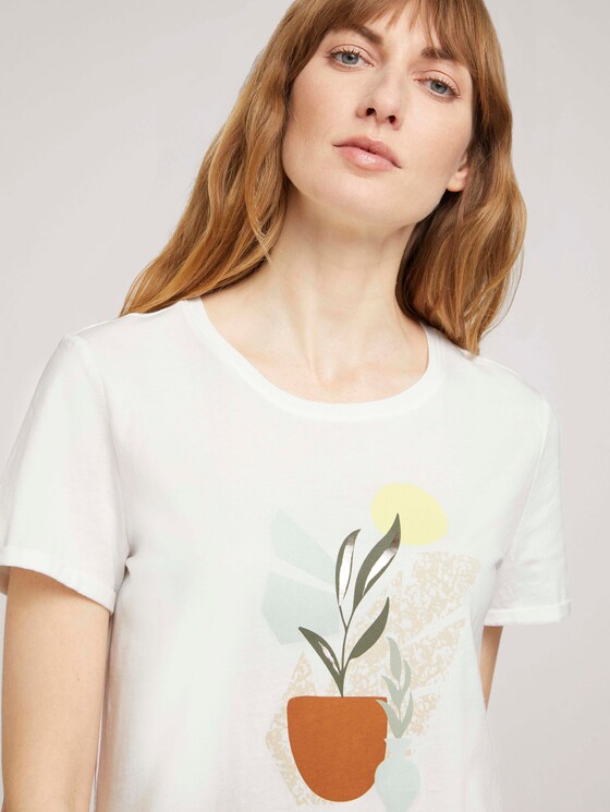 T-shirt met print - Vrouwen - Whisper White T-shirt met print - Vrouwen - Whisper White - 9 - TOM TAILOR