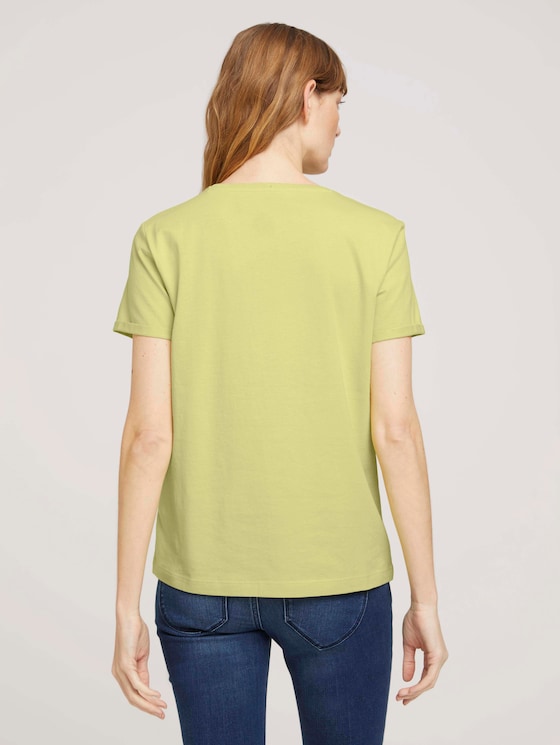 T-Shirt mit Bio-Baumwolle - Frauen - celery ice T-Shirt mit Bio-Baumwolle - Frauen - celery ice - 2 - TOM TAILOR