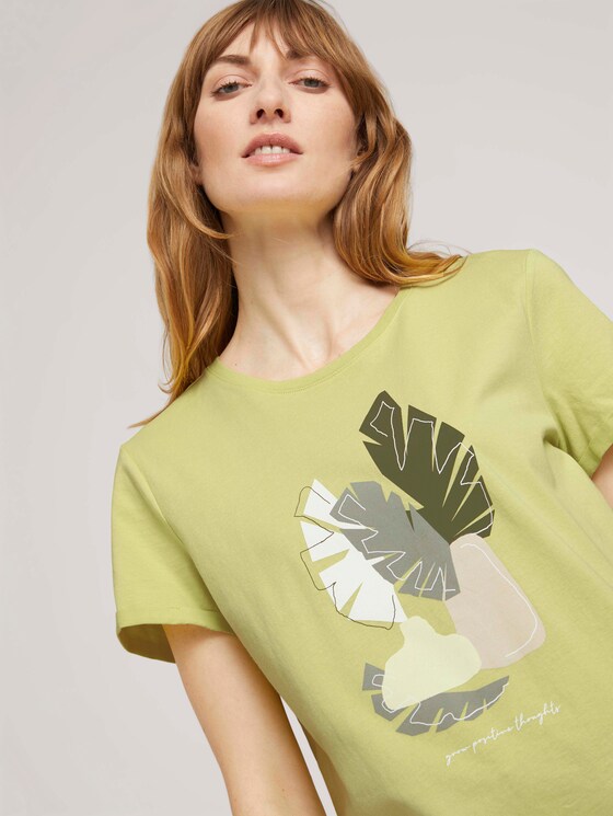 T-Shirt mit Bio-Baumwolle - Frauen - celery ice T-Shirt mit Bio-Baumwolle - Frauen - celery ice - 9 - TOM TAILOR