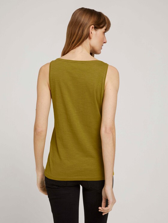 Henley Top mit Bio-Baumwolle - Frauen - gecko green Henley Top mit Bio-Baumwolle - Frauen - gecko green - 2 - TOM TAILOR