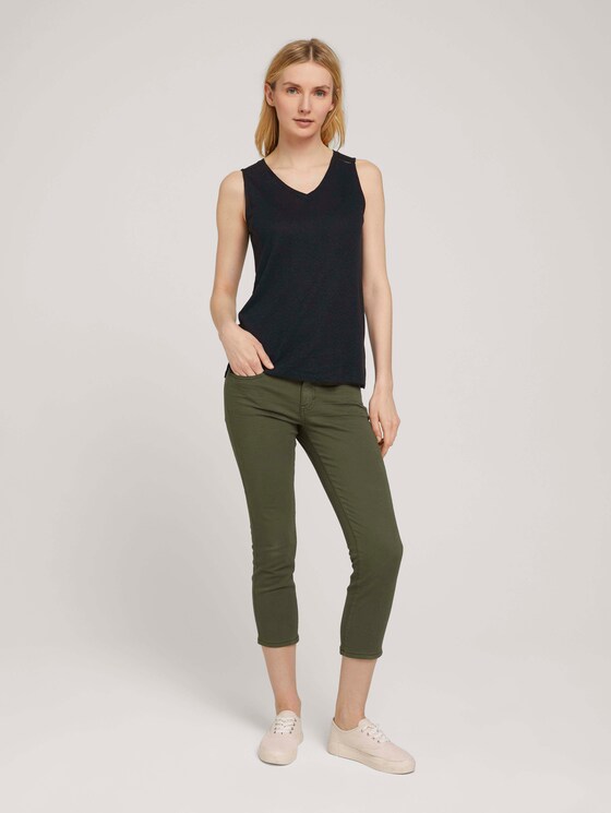 Top mit V-Ausschnitt - Frauen - deep black Top mit V-Ausschnitt - Frauen - deep black - 3 - TOM TAILOR