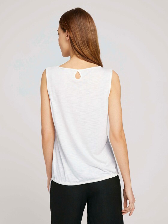 Top mit Kordelzug mit Modal - Frauen - Whisper White Top mit Kordelzug mit Modal - Frauen - Whisper White - 2 - TOM TAILOR