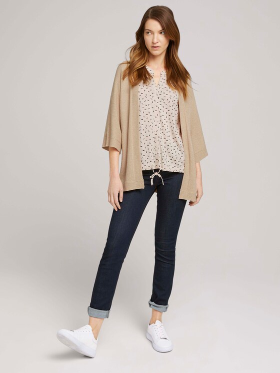 Gemustertes T-Shirt mit TENCEL™ - Frauen - beige geometrical design Gemustertes T-Shirt mit TENCEL™ - Frauen - beige geometrical design - 3 - TOM TAILOR
