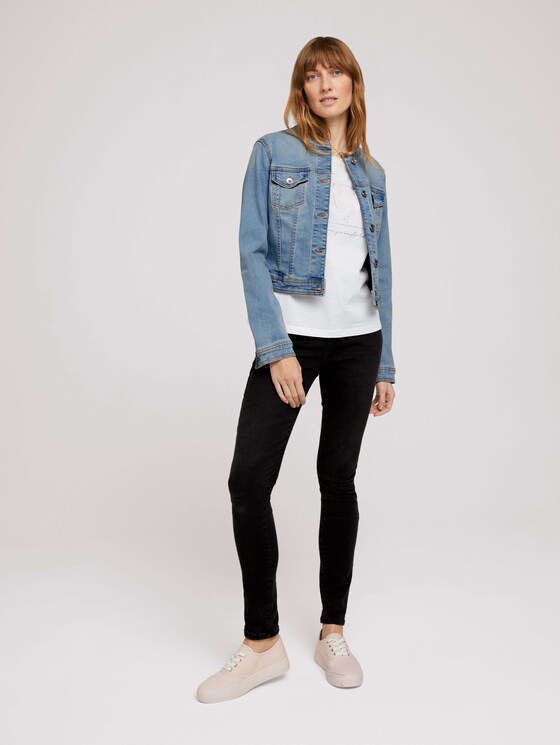 Print T-Shirt mit Bio-Baumwolle - Frauen - Off White Print T-Shirt mit Bio-Baumwolle - Frauen - Off White - 3 - TOM TAILOR