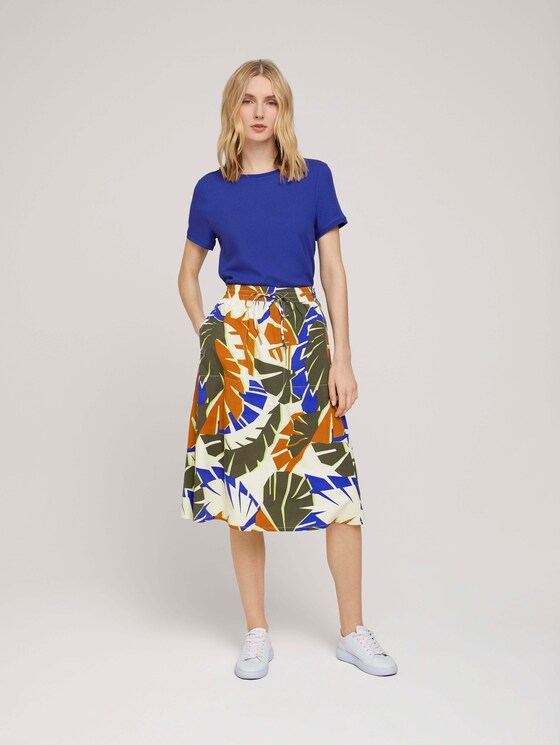 Lyocell midi skirt - from TOM TAILOR