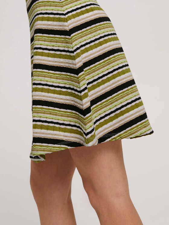 Rock mit strukturiertem Streifenmuster - Frauen - green multicolor stripe Rock mit strukturiertem Streifenmuster - Frauen - green multicolor stripe - 10 - TOM TAILOR