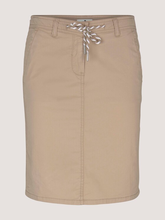 Rock mit Tunnelzug an der Taille - Frauen - desert linen Rock mit Tunnelzug an der Taille - Frauen - desert linen - 7 - TOM TAILOR