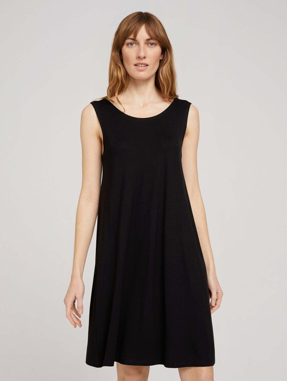 Jerseykleid mit Rückendetail - Frauen - deep black Jerseykleid mit Rückendetail - Frauen - deep black - 1 - TOM TAILOR