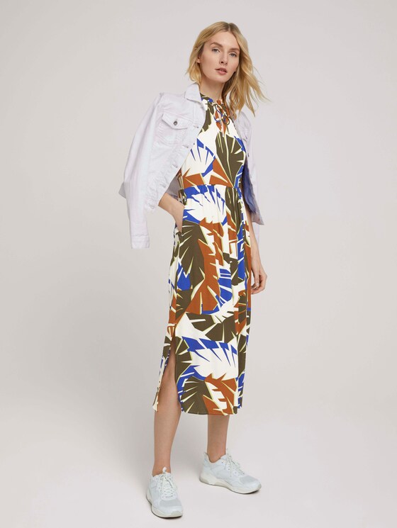 Ärmelloses Midikleid mit Print - Frauen - multicolor botanical design Ärmelloses Midikleid mit Print - Frauen - multicolor botanical design - 3 - TOM TAILOR