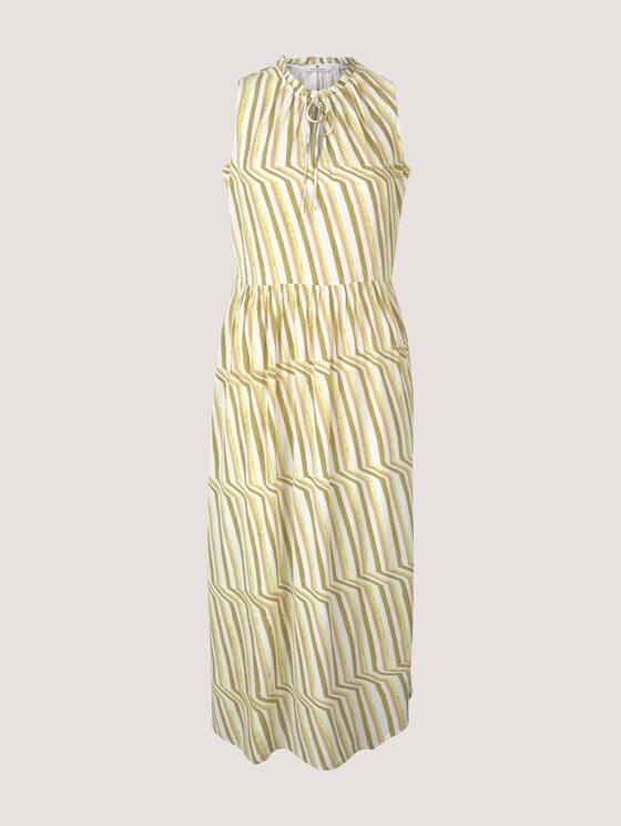 Ärmelloses Midikleid mit Print - Frauen - green watercolor stripe Ärmelloses Midikleid mit Print - Frauen - green watercolor stripe - 7 - TOM TAILOR