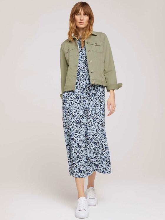 Ärmelloses Midikleid mit Print - Frauen - navy floral design Ärmelloses Midikleid mit Print - Frauen - navy floral design - 3 - TOM TAILOR
