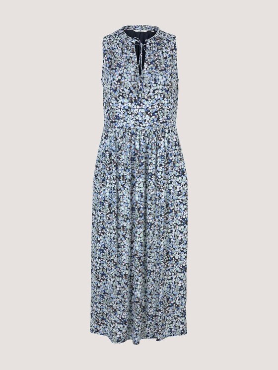 Ärmelloses Midikleid mit Print - Frauen - navy floral design Ärmelloses Midikleid mit Print - Frauen - navy floral design - 7 - TOM TAILOR