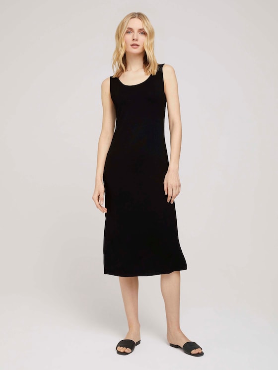 Ärmelloses Midi Jerseykleid - Frauen - deep black Ärmelloses Midi Jerseykleid - Frauen - deep black - 1 - TOM TAILOR