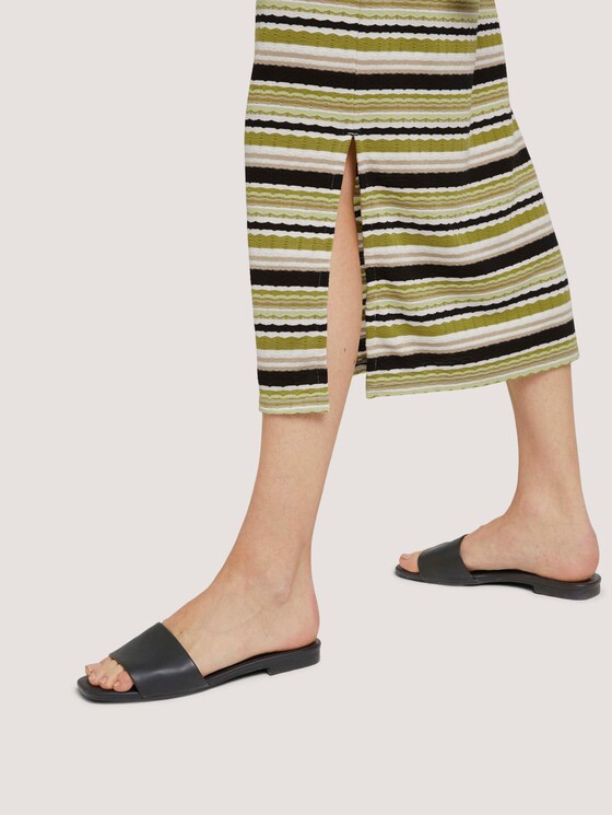 Mouwloze Maxi Jurk met getextureerde streep - Vrouwen - green multicolor stripe Mouwloze Maxi Jurk met getextureerde streep - Vrouwen - green multicolor stripe - 10 - TOM TAILOR