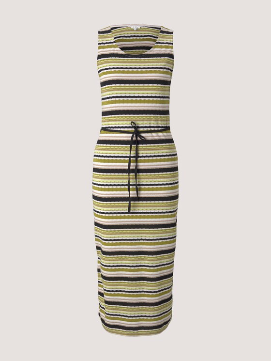 Mouwloze Maxi Jurk met getextureerde streep - Vrouwen - green multicolor stripe Mouwloze Maxi Jurk met getextureerde streep - Vrouwen - green multicolor stripe - 7 - TOM TAILOR