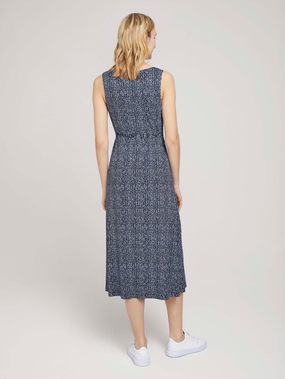 Ärmelloses Midikleid mit Muster - Frauen - blue minimal design vertical Ärmelloses Midikleid mit Muster - Frauen - blue minimal design vertical - 2 - TOM TAILOR