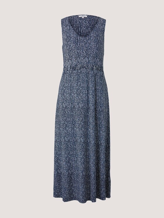 Ärmelloses Midikleid mit Muster - Frauen - blue minimal design vertical Ärmelloses Midikleid mit Muster - Frauen - blue minimal design vertical - 7 - TOM TAILOR