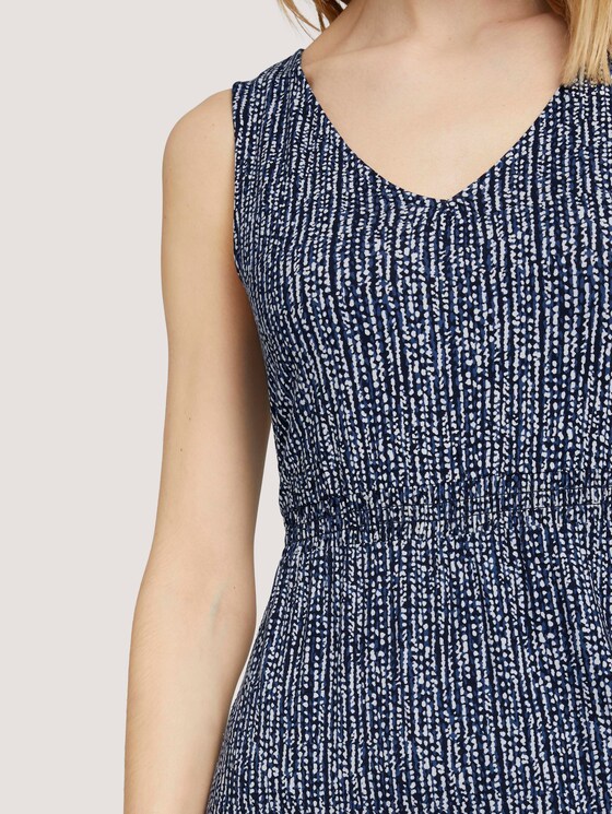 Ärmelloses Midikleid mit Muster - Frauen - blue minimal design vertical Ärmelloses Midikleid mit Muster - Frauen - blue minimal design vertical - 9 - TOM TAILOR