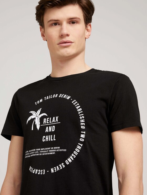 T-Shirt mit Print - Männer - Black T-Shirt mit Print - Männer - Black - 9 - TOM TAILOR Denim