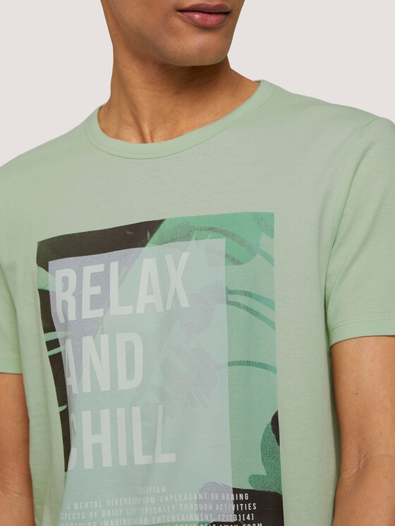 Print T-Shirt - Männer - smooth green Print T-Shirt - Männer - smooth green - 9 - TOM TAILOR Denim