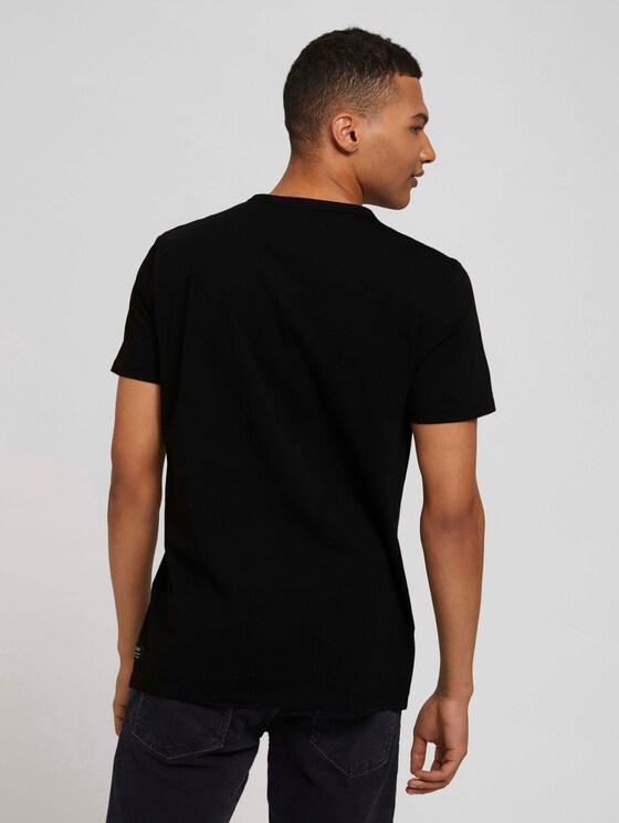 Print T-Shirt - Männer - Black Print T-Shirt - Männer - Black - 2 - TOM TAILOR Denim