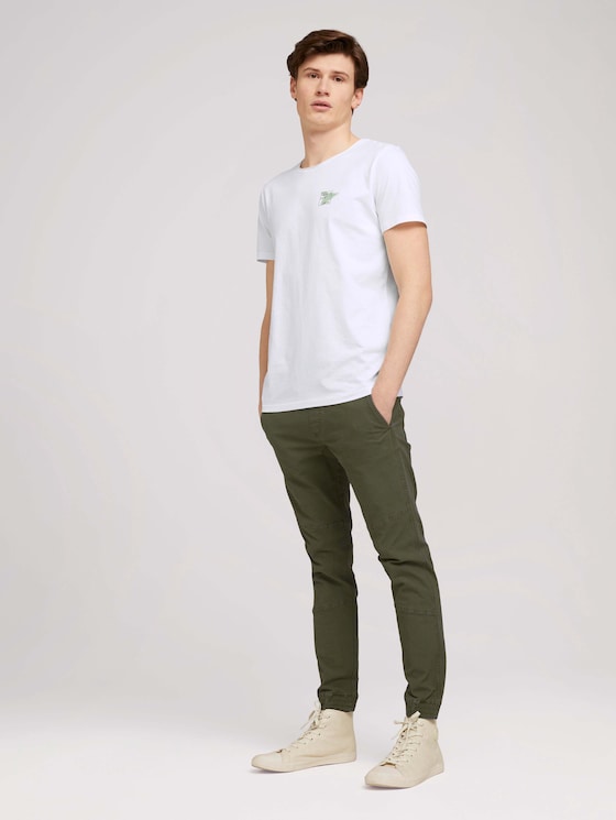 T-Shirt mit kleinem Print - Männer - White T-Shirt mit kleinem Print - Männer - White - 3 - TOM TAILOR Denim