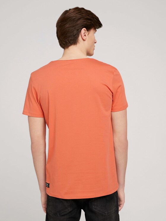T-Shirt mit kleinem Print - Männer - orange lobster T-Shirt mit kleinem Print - Männer - orange lobster - 2 - TOM TAILOR Denim