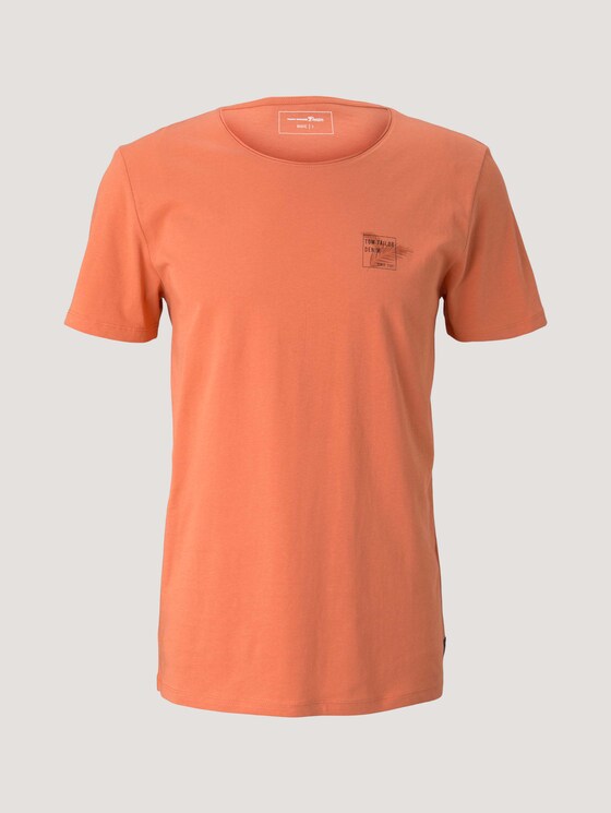 T-Shirt mit kleinem Print - Männer - orange lobster T-Shirt mit kleinem Print - Männer - orange lobster - 7 - TOM TAILOR Denim