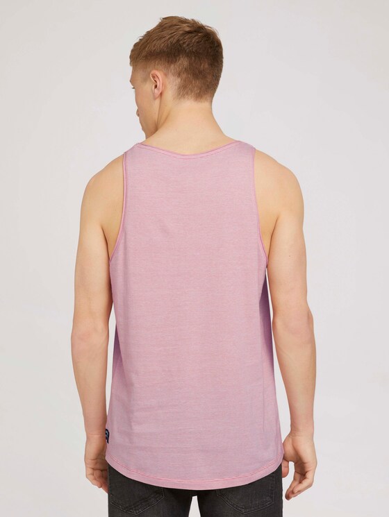 Tanktop met borstzak - Mannen - orange white yd thin stripe Tanktop met borstzak - Mannen - orange white yd thin stripe - 2 - TOM TAILOR Denim